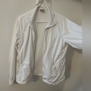 Women’s white Nike sportswear jacket size large